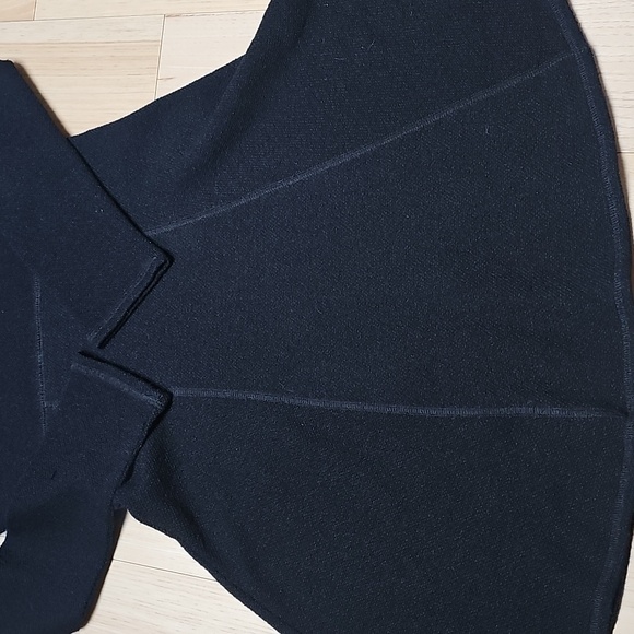 Vintage Moda International Knit black dress 90s Y2K Skater Fit Flare Medium - Picture 7 of 8